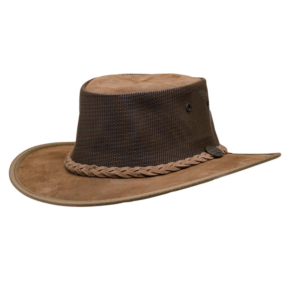 Barmah Hat 1064 Foldaway Cooler Suede Hickory