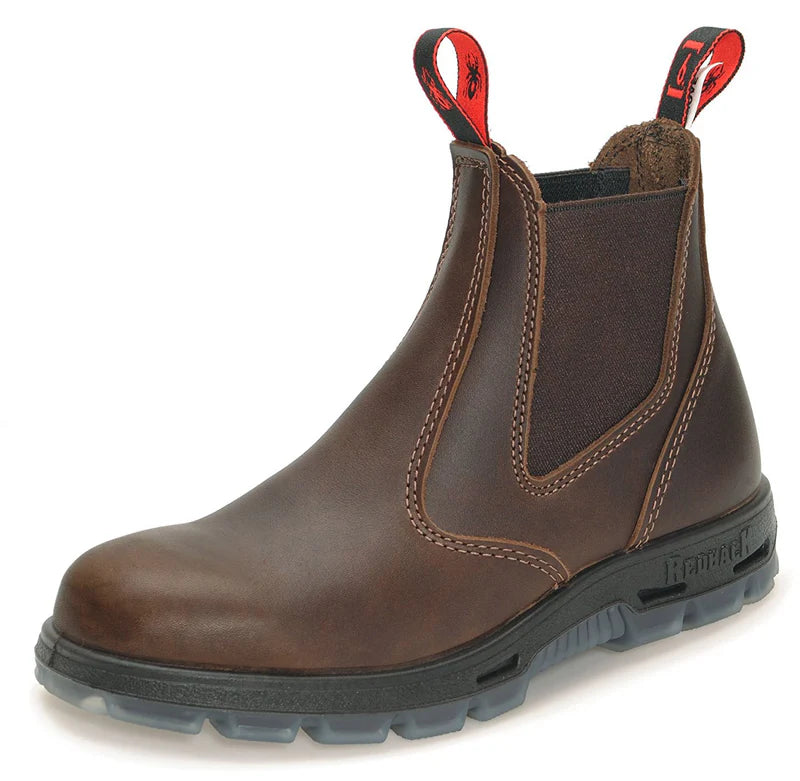 Redback Soft Toe Boot in Jarrah Brown UBJK